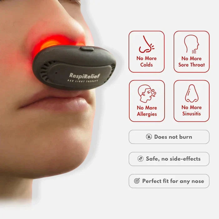 💝Anniversary Promotion💝Lueur Côtière® RespiRelief Red Light Nasal Therapy Instrument