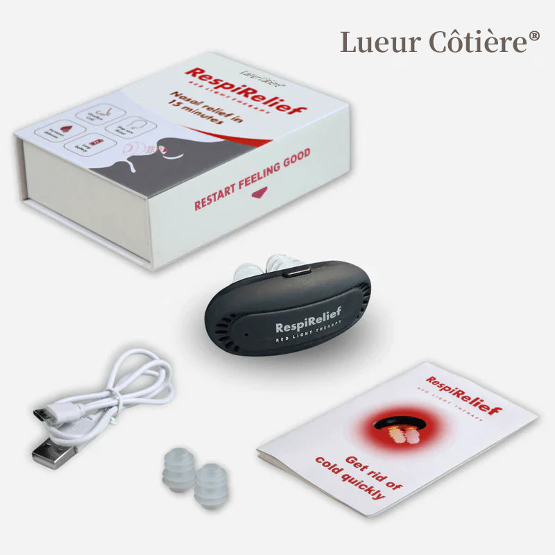 💝Anniversary Promotion💝Lueur Côtière® RespiRelief Red Light Nasal Therapy Instrument