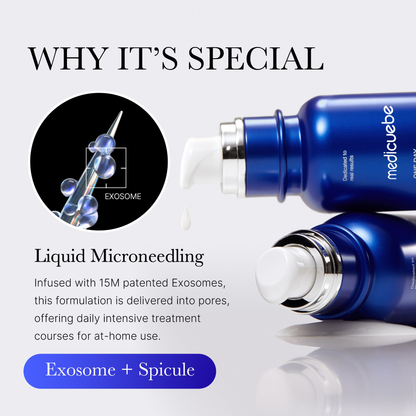 Zero Exosome Shot 2,000 PPM Spicule Facial Serum | Liquid Skin Booster Serum | Exosome, AHA+BHA+PHA | Pore Care, Dead Skin Cells, Skin Texture