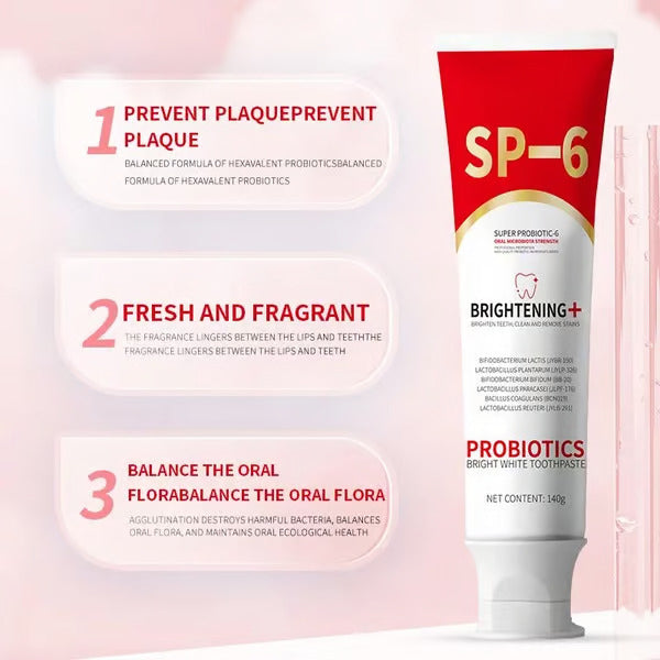 🔥Super Probiotic-6 Toothpaste with 6 Probiotics oalance Oral microbiota strength