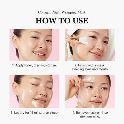 Collagen Night Mask – Firming & Hydrating, Reduces Sagging & Dullness