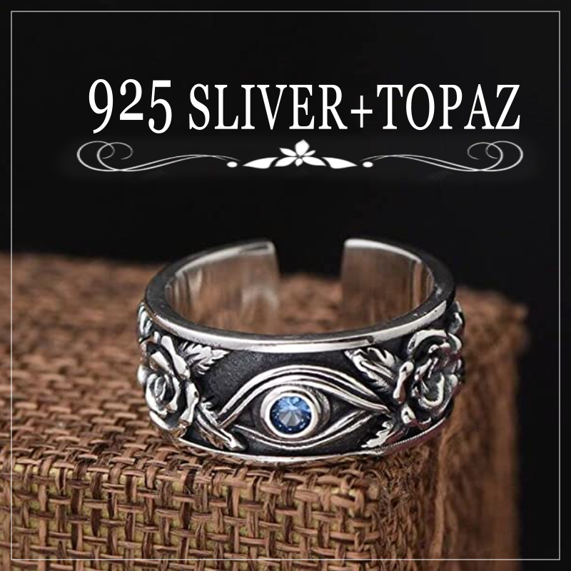 Anillo de la Suerte Ojo de Horus Plata 925 Oferta por tiempo limitado Sólo quedan 2 días