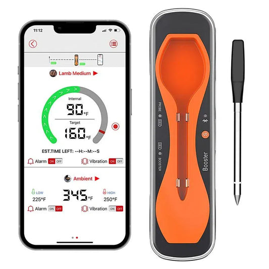 Bluetooth Wireless Digital Meat Thermometer for Cooking, Grilling, Smoking, BBQ Kitchen Utensils