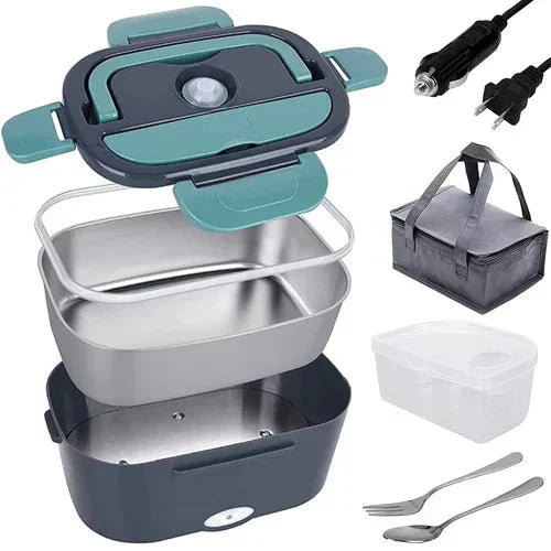 Enjoy Hot Meal Everyday: Portable Heated Lunch Box for Car truck and Home Work Enjoy Hot Meal Everyday