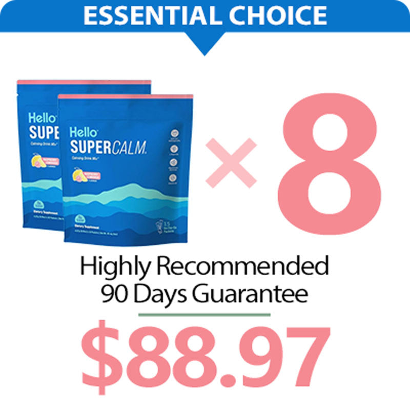 🔥 Top 50% off，Limited-Time Discount ⏳Calming Drink Mix | Supports healthy cortisol levels🌿 | Supplements for Relaxation💆‍♀️ & Focus ✨| 15 Ct